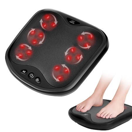 Snailax Shiatsu Foot Massager with Heat, Kneading Back & Foot Massager Machine for Pain Relief, Heated Foot Warmer