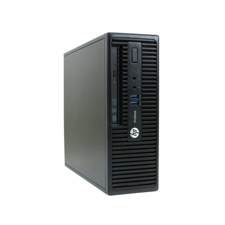 HP Desktop Tower Computer, Intel Core i5-7500, 16GB RAM, 256GB SSD, DVD, Windows 10 Pro, Black, 400 G3