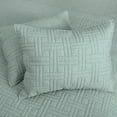 thumbnail image 3 of Levtex Home - Melange Stitch Quilt Set - Full/Queen Quilt and Two Standard Shams - Solid Stitched - Sea Foam - Quilt (88x92in.) and Shams (20x26in.) - Reversible - PolyCotton Blend, 3 of 6