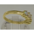 thumbnail image 4 of LBG British Made 9k Yellow Gold Genuine Opal Womens Eternity Ring - 33 size options - Size 6.25, 4 of 6