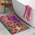 thumbnail image 6 of Spring Summer Live Happy Sunflower Decorative Front Door Mat, Watercolor Abstract Floral Doormat Indoor Outdoor Non-Slip Floor Entryway Rug, Fall Seasonal Home Kitchen Decoration 17x30 Inch, 6 of 6