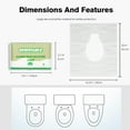 thumbnail image 3 of 50 Pack Toilet Seat Covers Paper Flushable,Travel Disposable Flushable Paper Toilet Seat Covers for Adults and Kids Potty Training in Public Restrooms,Airplane,Camping By PULMCheerger, 3 of 7