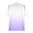 thumbnail image 5 of Wycnly Womens Blouses and Tops Dressy Plus Size Comfy Lightweight Fashion Ladies Pullover Tshirts Summer Gradient Print V-Neck Short Sleeve Cute Tees Tops Purple l, 5 of 5
