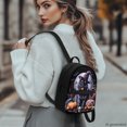 thumbnail image 3 of HELLHERO Black Cat Small Backpack, Adjustable Strap Polyester Mini Backpack for Shopping Travel, Lightweight Mini Polyester Backpacks, 3 of 8