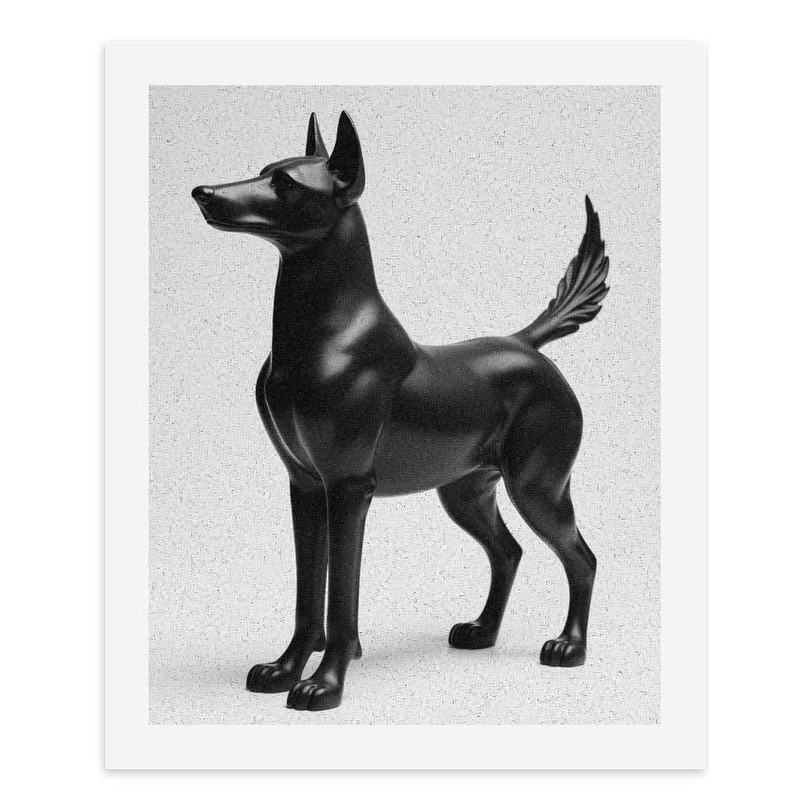 Paint by Numbers Kit for Adults, Sleek Black Canine Sculpture Paint by Numbers, Easy Paint by Numbers Kit for Adults Beginner, DIY Adult Paint by Number Kits on Canvas, 12x16in Home Decor