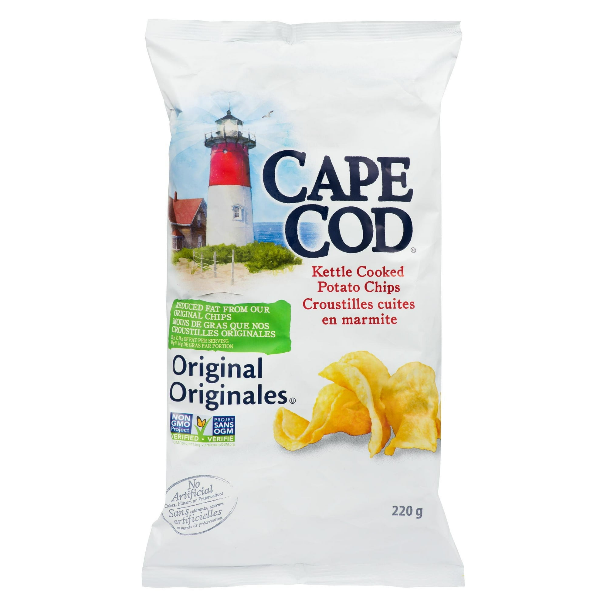 Cape Cod Reduce Fat Original Kettle Cooked Potato Chips, 200 GR