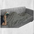 thumbnail image 6 of Lattice Soft Flannel Fleece Throw Blanket, Pastel Silhouettes of Flower Petals Abstract Style on Dark Backdrop, Cozy Plush for Indoor and Outdoor Use, 50" x 60", Charcoal Grey and Ivory, by Ambesonne, 6 of 6