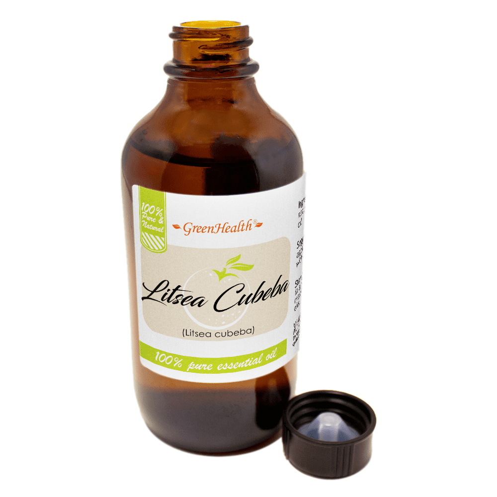 Litsea Cubeba Essential Oil – 4 fl oz | 100% Pure & Natural Oil | Amber Glass Bottle with Cap | for DIY Room Mists, Scent Blends, Candle Crafting & Soap Formulation
