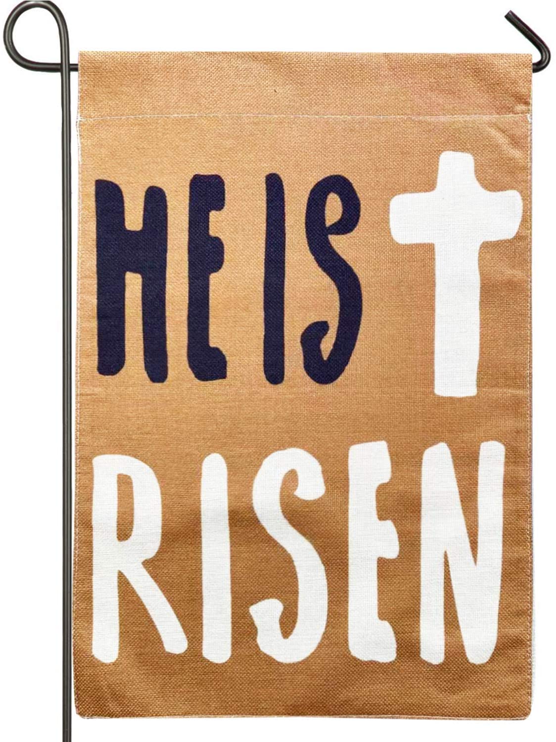 IYEFENG He is Risen Easter Garden Flag Double Sided Easter Vertical