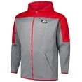 thumbnail image 2 of Men's Fanatics Red/Gray Georgia Bulldogs Big & Tall Pieced Full-Zip Hoodie Jacket, 2 of 3
