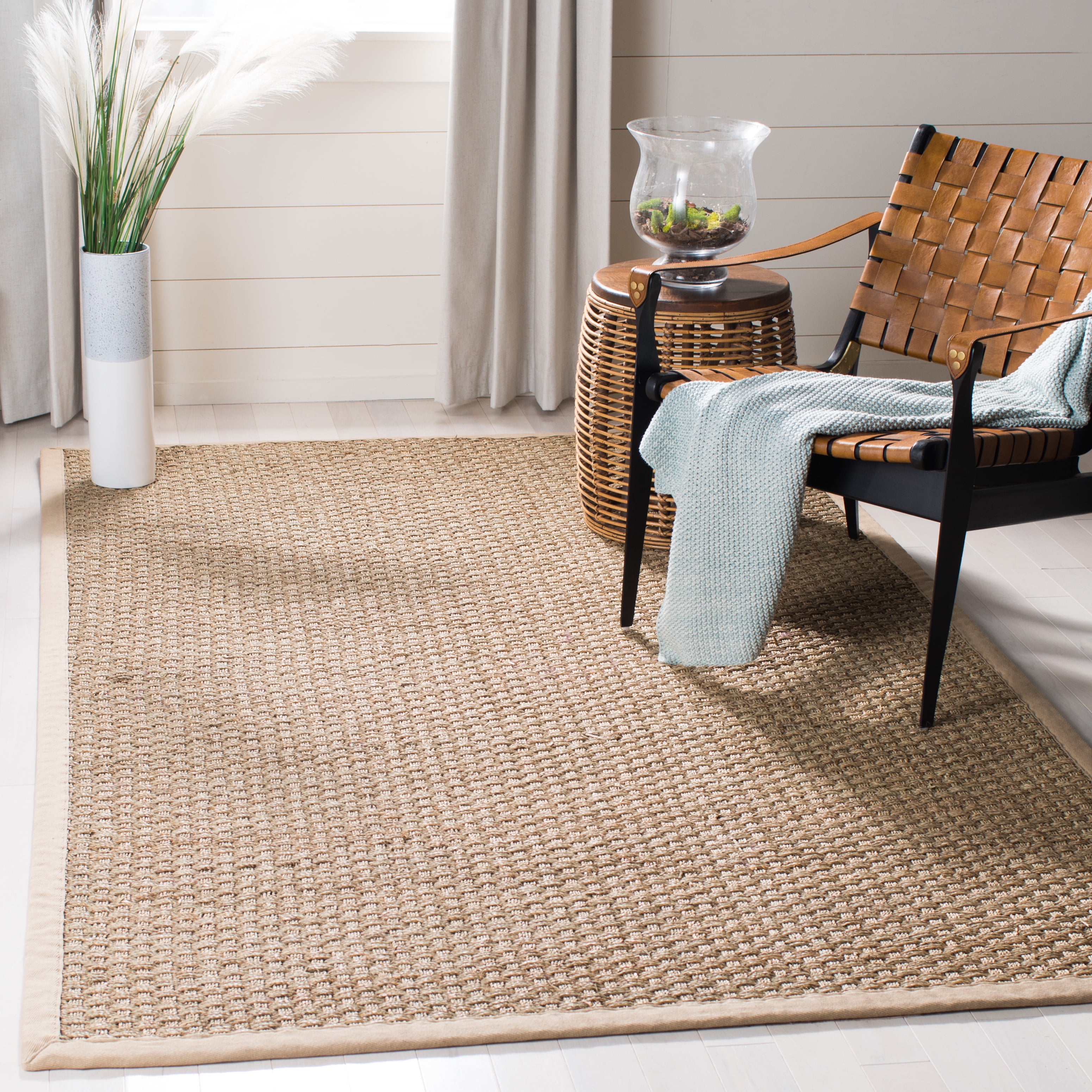 Jute Cotton Natural For Home Decor Carpet Modern 2x3 Feet Rectangle Floor Rugs 