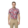 thumbnail image 2 of Birdie Bound Men's and Big & Tall Pop Art America 250 Golf Print Polo Shirt, Sizes XS-4XLT, 2 of 6