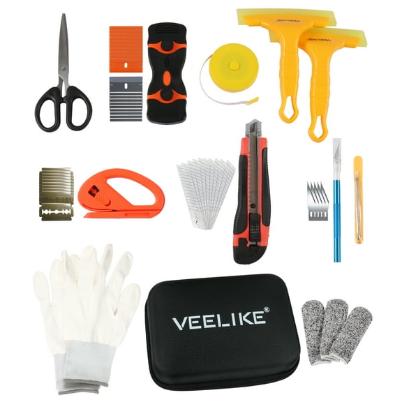 VEELIKE 15Pcs Wallpaper Smoothing Tool Kit for Applying Peel and Stick Wallpaper Tools Vinyl Cutter