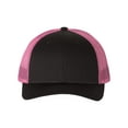 thumbnail image 1 of Richardson Low Pro Trucker Cap, M-L, Black-Neon Pink, 1 of 3