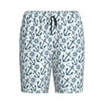 thumbnail image 3 of Picia Nautical Theme Anchors Pajama Shorts for Men, Men's Pajama Bottoms, Sleepwear,Short Pajama Pants-4X-Large, 3 of 9