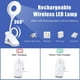 thumbnail image 2 of Lámpara de mesa LED inalámbrica y recargable, regulable y de color ajustable, lámpara de noche táctil para niños con clip, lámpara de lectura portátil con clip, lámpara de lectura para cabecera (blanc, 2 of 5
