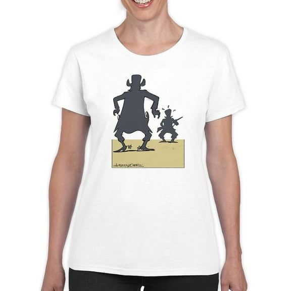 Shadow Showdown T-Shirt Women -Wilfred Hildonen Designs, Female XX-Large