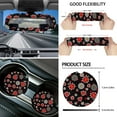 thumbnail image 6 of Yuyamidu Ladybug Car Seat Cover Split Covers Set Daisy Car Steering Wheel Cover Seat Belt Pads Sunshade Gear Shift Cover Hand Brake Cover Rearview Mirror Cover Cup Holder Wrist Key Chain 16 PCS, 6 of 7