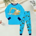 thumbnail image 2 of Hessimy Toddler Boys Girls Spring Summer 2Pcs Long Sleeve Sweatshirt Tops Pants Warm Casual Sweatsuit, Warm Casual Sweat(Sky Blue,6-7 Years), 2 of 7