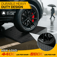 thumbnail image 3 of Magshion 2 Pieces Rubber Curb,5.5" Rise 19" Length Heavy Duty Loading Driveway Ramp for Cars, Wheelchair, 3 of 8