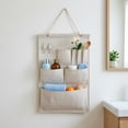 thumbnail image 6 of PoyoKee Over The Door Organizer, Multi Pocket Hanging Storage Bags for Bathroom Bedroom, Foldable Wall Decor Closet Organizer with Rope Mount, 22x14, 6 of 7