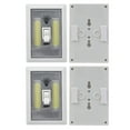 2 PCS COB LED Night Light, Cordless Wall Switch, Wireless Battery