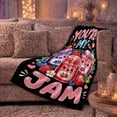 thumbnail image 6 of You'Re My Jam Whimsical Jam Jar Illustration, Playful Food Art Scene, Warm Flannel Blanket for Living Room and Reading Nook, Art Lovers Friendship Gift, Playful Home Decor, 6 of 9