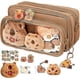 thumbnail image 1 of Capybara Plush Pencil Case - Large Capacity Pencil Case with 10 Compartments, Cute Stationery Bag for School Office College, 1 of 4
