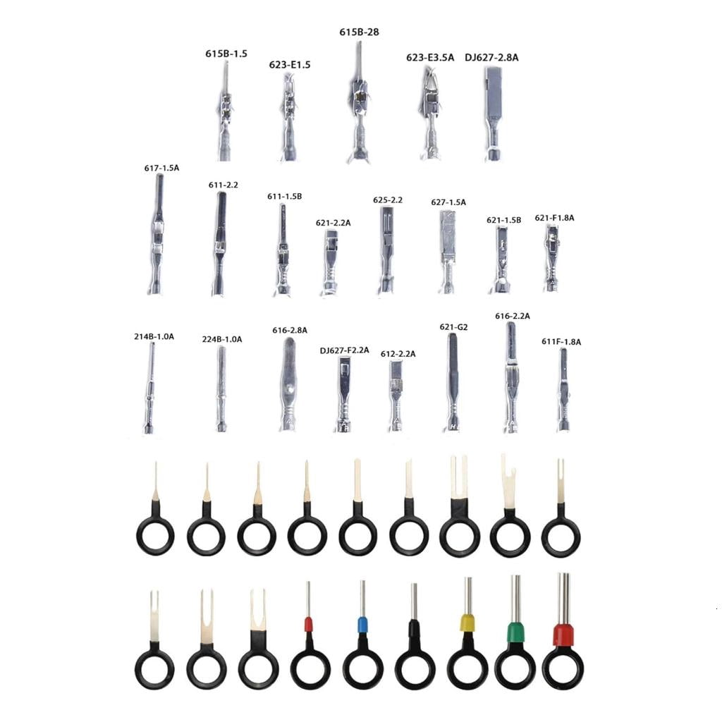 500Pcs Electrical Pin Connectors Car Wire Terminals Connector Pin Auto Electric Connector 1/1.5/1.8/2.2/2.8/3.5mm