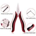 thumbnail image 3 of SPEEDWOX Flat Nose Pliers Micro Chain Nose Pliers 4.5" Duck Bill Fine Pliers Smooth Jaws Needle Nose Mini Precision Jewelry Making Tool Pliers Craft Beading Chrome Vanadium Steel, 3 of 8