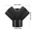 thumbnail image 2 of Phenofice Ventilation System Pipe Connection Connector Plastic Black 1Pack, 2 of 8