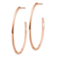 thumbnail image 2 of 14k Rose Gold Polished Knife Edge Oval 2mm Post Dangle Earrings TF1432R, 2 of 3