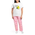 thumbnail image 4 of CafePress - Bagpipe Chick Text Women's Light Pajamas - Women's Short Sleeve Print T-Shirt and Pants Light Cotton Pajama Set, 4 of 7