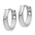 thumbnail image 2 of 10k White Gold Polished Hinged Hoop Earrings, 2 of 3