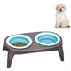 thumbnail image 4 of Cuenco plegable para mascotas, cuenco doble de silicona plegable, cuenco para mascotas, cuenco de agua para perros de viaje doble, durabilidad mejorada, 4 of 5