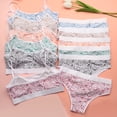 thumbnail image 5 of Girl Underwear Set Comfortable Seamless Cotton Soft Hipster Silky Cheeky Breathable Teen Girls Panties 6-Pack, 5 of 9