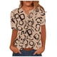 thumbnail image 2 of Puntoco camisas para mujer verano Casual algodón Lino manga corta camiseta suelta ajuste botón abajo solapa camisetas blusas casuales Puntoco Puntoco-3902, 2 of 5