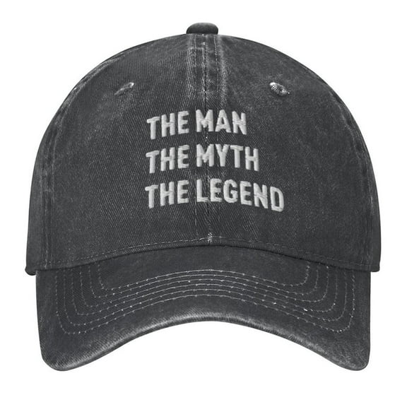 The Man The Myth The Legend Dad Hat Print Vintage Wash Dad Hat Adjustable Curved Brim Baseball Cap,Made In USA,Casual Outdoor Sports Fishing Cap for Men and Women