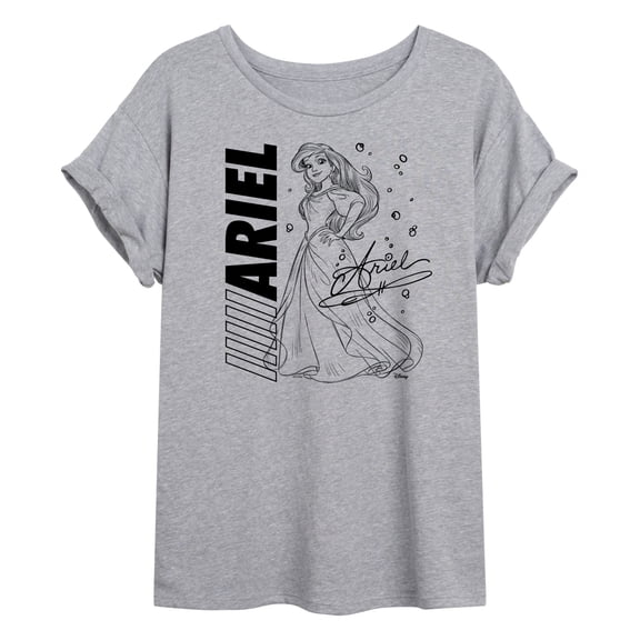 Disney - Autograph Ariel - Juniors Ideal Flowy Muscle T-Shirt
