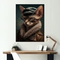 thumbnail image 2 of Designart Cat Wearing Clothing II Canvas Wall Art, 2 of 5