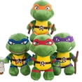 thumbnail image 2 of TMNT muñeca de peluche de Tortugas Ninja Mutantes adolescentes, figura de dibujos animados, juguetes de peluche para niños Fivean unisex, 2 of 2