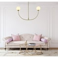 thumbnail image 3 of Living District Nyomi 42 inch chandelier in Satin Gold, 3 of 9