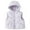 1#Purple, variant on Kiijoy Winter Girls Stylish Hooded Vest Kids Sleeveless Outerwear Puffer Jacket, Sizes 5-6