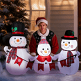 thumbnail image 2 of Zimtown Inflatables 6FT Outdoor Christmas Decorations Snowman Family for Holiday Lawn Garden Party, 2 of 10