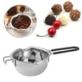 thumbnail image 3 of Olla Zulema para derretir chocolate acero inoxidable mango negro, 3 of 8