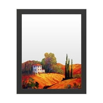 Dry Erase Marker Board with Printed Artwork - Marion Rose 'Tuscan Villa Evening' White Board - Ready to Hang