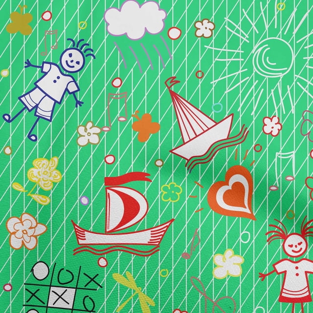 oneOone Velvet Sea Green Fabric Kids Sewing Craft Projects Fabric Prints By Yard 58 Inch Wide