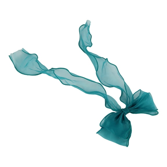 1 Pc Fashion Ribbon Bow Hair Clips Hairdo Clip for Women 14.17"x5.91" Peacock Blue