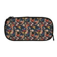 thumbnail image 5 of Uemuo Vintage Floral Printed Pencil Pen Case, Portable Pencil Pouch with Zipper, Compact Stationery Bag Makeup Bag, Pencil Bag for Home Office, 5 of 9