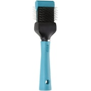 Master Grooming Tools Flexible Single Side Pet Slicker Brush with Hard Handle, Small, Teal